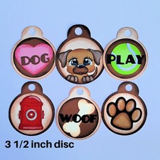 DOG TOKEN SET premade paper piecing 3D die cut by Rhonda