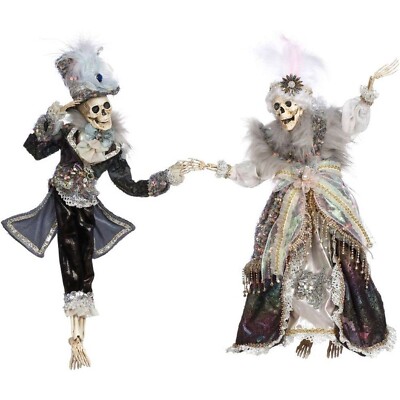 Mark Roberts Fall 2023 19-21'' Ritzy Skeleton, Assortment of 2 - Elegant Ornam...