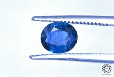 Saphir blau 0,87ct Top Farbe Sri Lanka Ceylon Saphir dunkelblau FMG Edelsteine