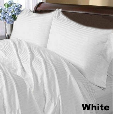 EXT PKT 4 PCs Sheet Set 1000 TC 100% Egyptian Cotton Light Grey Striped EXT PKT 4 PCs Sheet Set 1000 TC 100% Egyptian Cotton Light Grey Striped