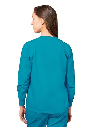 Adar Universal Women's Scrub Set - Warm-Up Scrub Jacket Elastic Pull-On Pants - Picture 31 of 133