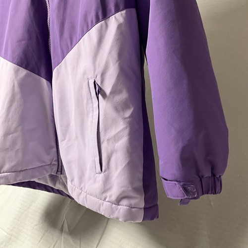 Swiss Tech Purple Winter Coat Sherpa Lined Hooded Ski Jacket Kids XL - Picture 4 of 7