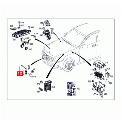 Módulo de control de crucero delantero sensor de radar ACC para Benz 2015-18 clase C W205 S205 - Imagen 4 de 8