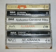 Lot of 6 Alabama Music Cassette Tapes-Greatest Hits 1-2-3 , Feels so Right