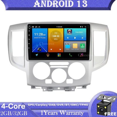 9"Android 13 Head Unit Radio Carplay GPS SAT Navi DAB For Nissan NV200 2011-2018 - 第 1/12 張圖片
