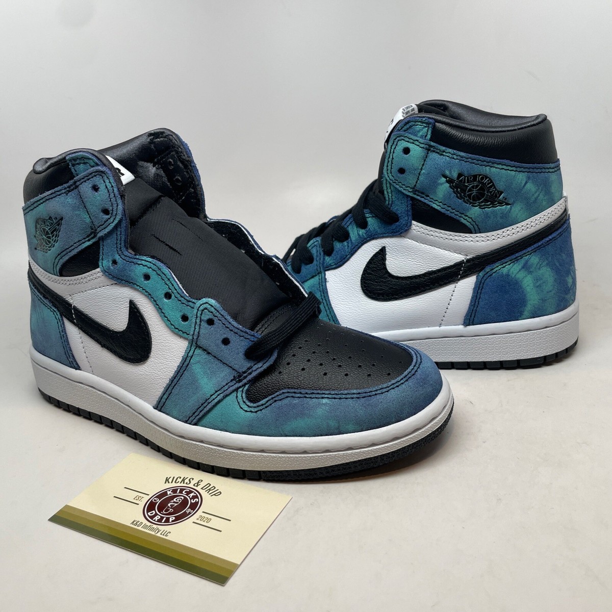 Nike Air Jordan 1 High OG \"Tie-Dye\" 美品 Nike Air Jordan 1 Retro High OG 'Tie Dye', Sz 8.5W Deadstock