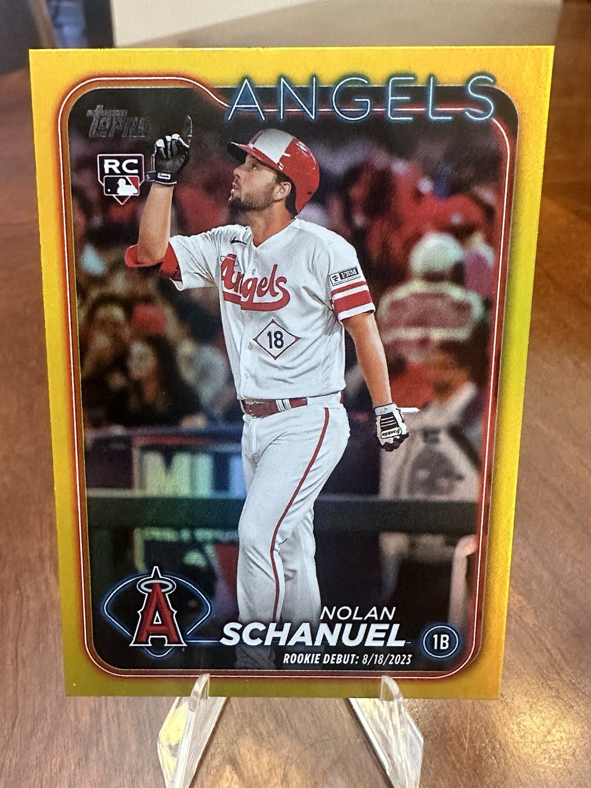 2024 Topps Update Series - Rookie Debut Gold Rainbow Foil #US193 Nolan Schanuel