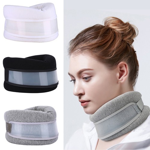 Adjustable Neck Brace Support Spine Cervical Collar Traction Device Pain Relief - Picture 2 of 16