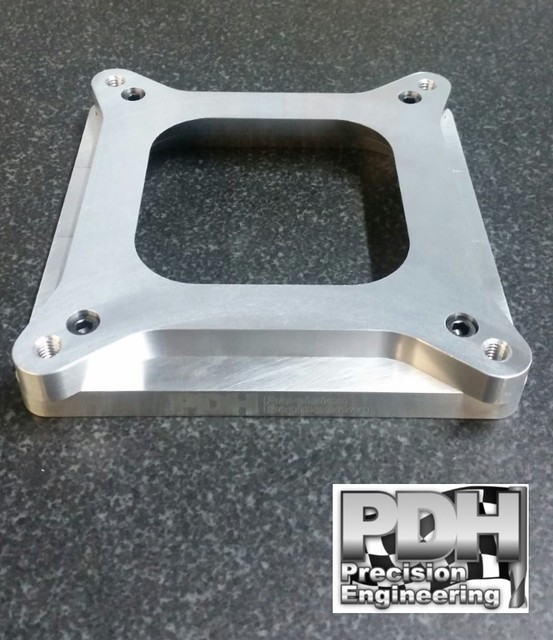 4150 HOLLEY CARBURETOR TO 4500 MANIFOLD ADAPTOR, 1" HIGH, CARBY SPACER