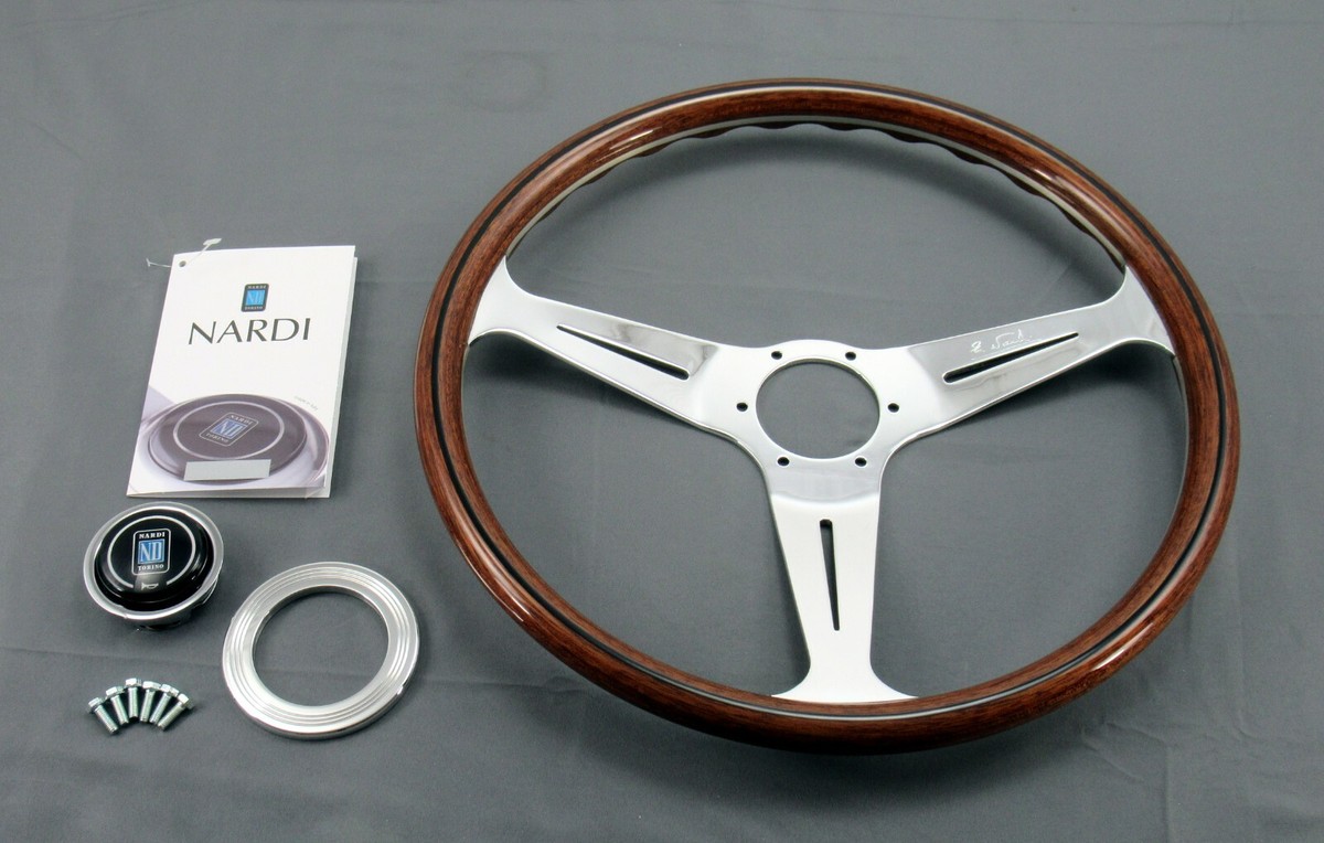 Nardi Steering Wheel Classic Wood Polished 390 mm New 5061.39.3000