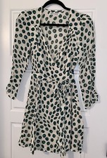 Reformation Murietta Dress, Tapioca, Short Dress,Long Sleeve, Size M, MSRP $248