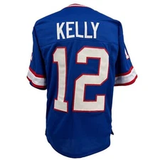 Jim Kelly Jersey Blue Buffalo | Unisex Adult Sizes S-6XL Unsigned Custom Sewn