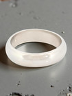 Estate Solid 10K White Gold 5mm Wide Men'S Wedding Band Ring Size 5.5 #7980