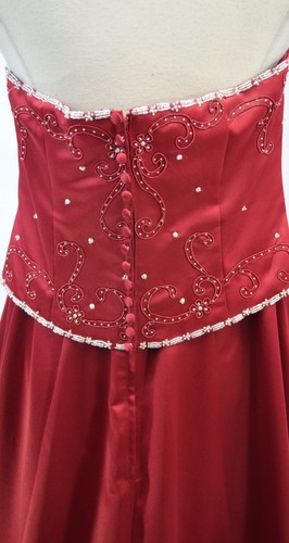 MARYS Modern Maids crystal Formal Long Dress BRIDESMAID Ball GOWN strapless 16 - Picture 8 of 10