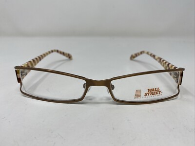 WALL STREET COLLECTION 718 BRUSHED BROWN 53-17-130 Eyeglasses Frame N975
