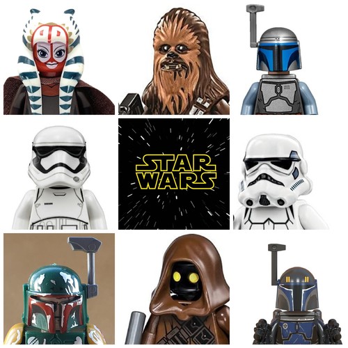 Star Wars Mini Toy Action Figures Darth Vader Han Solo Kylo Ren Leia Luke Yoda - Picture 1 of 70