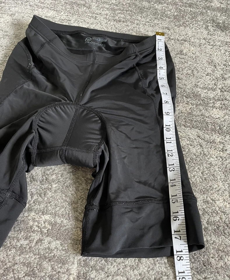 Canari Mens M Cycle Shorts Padded Black Stretch EUC O1 - Image 4 of 4