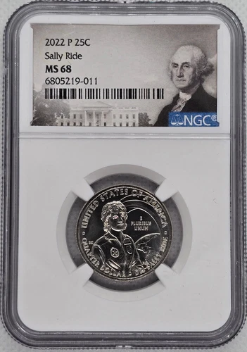 2022 P Sally Ride 25c NGC MS 68 American Women Quarter
