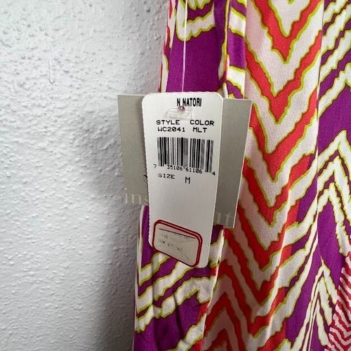 NWT Natori Women's Printed 100% Rayon Sleeveless V Neck Dress/Cover Up Size M - Picture 8 of 8