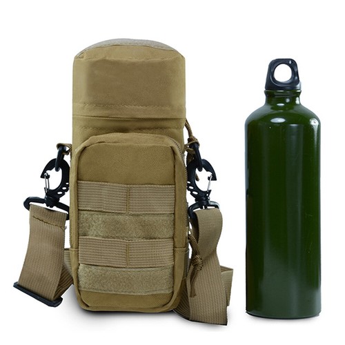 Molle Water Bottle Holder Tactical Water Bottle Carrier Bag with Shoulder Strap - Picture 22 of 30