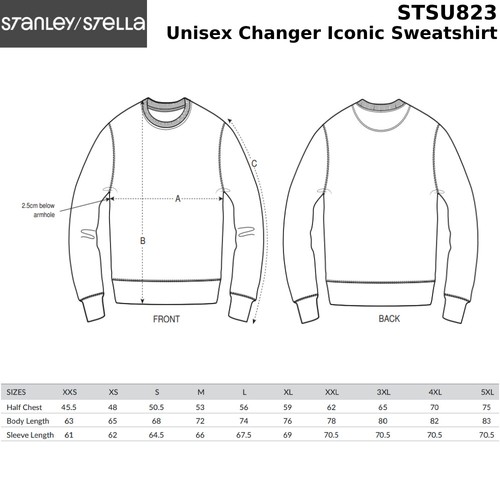 Stanley/Stella Unisex Changer kultiges Sweatshirt mit Rundhalsausschnitt (STSU823) STSU823 - Bild 2 von 17