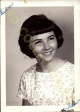 Vintage Found Portrait Photograph Charming Young Girl in Classic Portrait