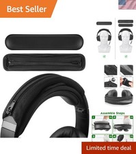Zipper Closure Headband Cover  Replacement Pad Set for Medium-Sized Headphones
