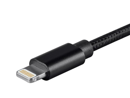 Monoprice Apple MFi Certified Lightning to USB Charge & Sync Cable - 3ft - Black - Photo 5 sur 6