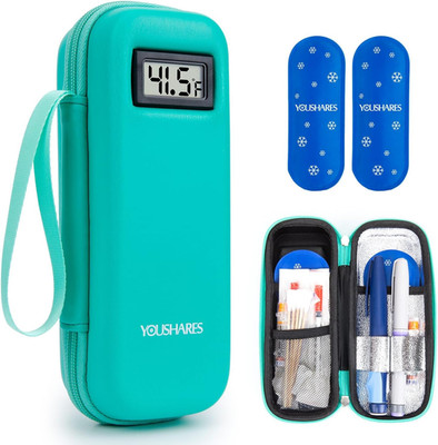Insulin Cooler Travel Case with Temperature Display - Refrigerated Medicine