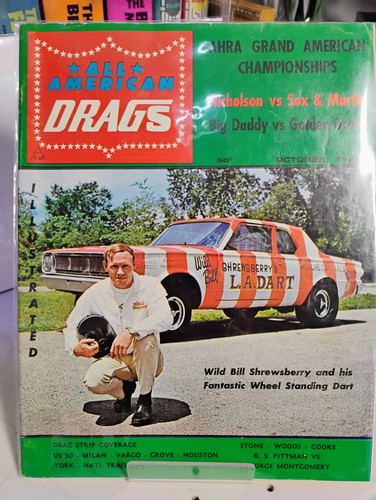 October 1964 Vintage All American Drag Racing Magazine Bagged And Boarded Nice! - Imagen 1 de 3