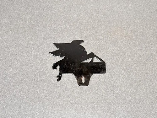 VINTAGE MOBIL PEGASUS PLATE TOPPER INSEGNA PORCELLANA AUTO GASOLIO CAMION MOTO - Foto 2 di 2