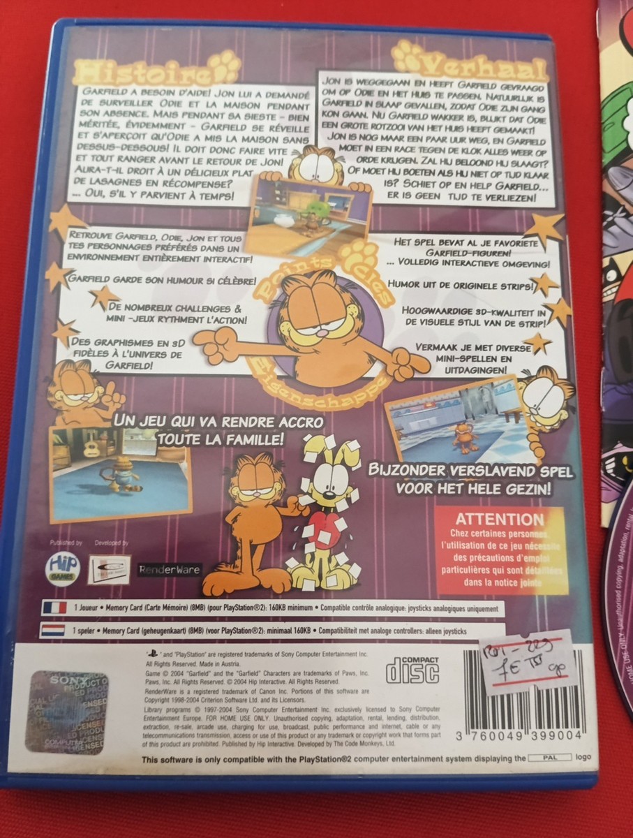 Garfield PS2 Sony Playstation 2 Complete PAL FR TBE | eBay