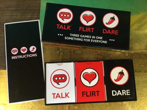TALK,FLIRT,DARE GIOCO DI CARTE TRE GIOCHI IN UNO ETÀ 14+COMPLETO - Foto 2 di 14