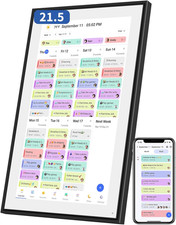 21.5-Inch Digital Calendar Weekly and Monthly Planner for Family Schedules