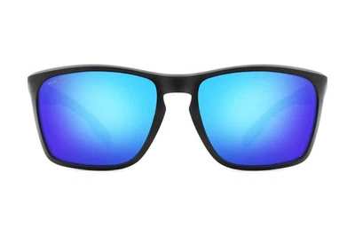 Lunettes De Soleil POLAR LITHIUM 76/C NOIR MAT UNE MIROIR BLEU CALIBRE 58 - Photo 1/2