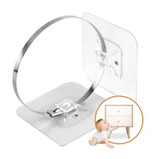 40 Packs Adhesive Furniture Anchors Baby Proofing Anti Tip Furniture Straps Kit