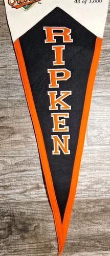 Baseball Cal Ripken 43 of 3000 Hit 40" Pennant Baltimore Orioles Limited Edition - Picture 6 of 11