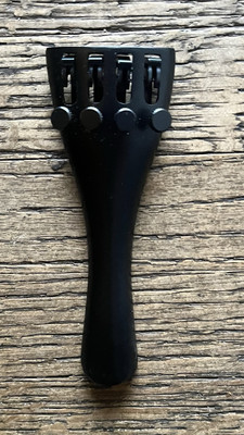 VNTTP44 Ebony violin tailpiece with fine tuners 4/4 Size