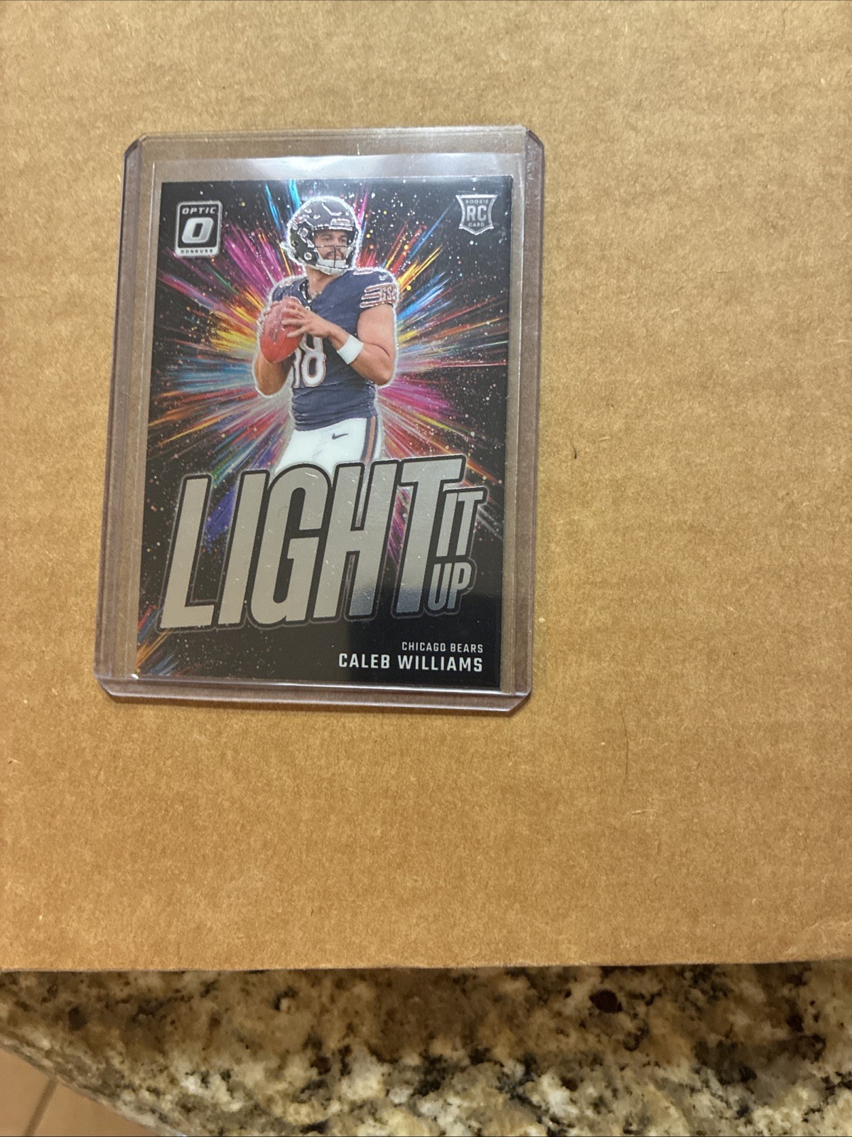 💥2024 Donruss Optic Football #1 CALEB WILLIAMS Rookie RC Light It Up Insert