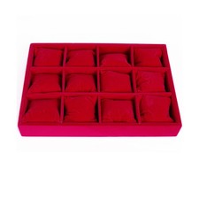 Watch Jewelry Case Bracelet Display Tray Organizer Necklace Storage Box Velvet