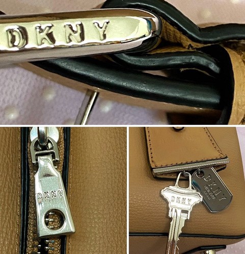 DKNY Sullivan Triple Compartment Leather Satchel(Latte) - Picture 9 of 13