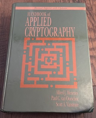 Handbook of Applied Cryptography by Alfred J Menezes: Used