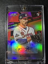 2022 Topps Fire Spencer Strider Autograph Rookie Magenta /25 #FA-SS Braves