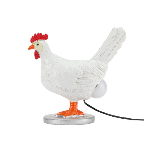 Neu Taxidermie Handwerk Ornamente Taxidermie Huhn Huhn Lampe gestreift Ei La