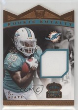 2015 Crown Royale Rookie ROYalty Memorabilia Die-Cut Bronze 68/199 Jay Ajayi 3k7
