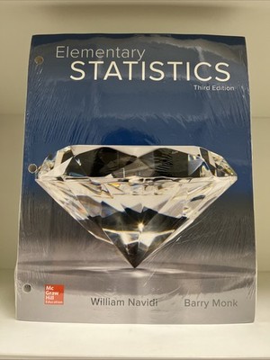  Elementary Statistics by Barry Monk and William Navidi loose leaf 3e  