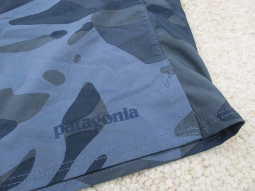 Patagonia Swim Trunks Men 38 Blue Camo Camouflage Stretch Planing Board Shorts - Picture 4 of 13