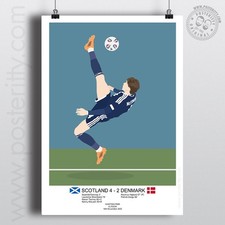 Scott McTominay Bicycle Kick - Scotland - Minimalist Poster Posteritty World Cup