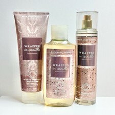 Bath Body Works Wrapped In Vanilla Body Wash, Body cream, Body Mist 3 pc Set