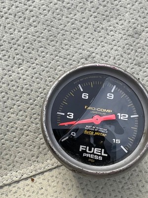 AutoMeter 5411 Pro-Comp Liquid-Filled Mechanical Fuel Pressure Gauge